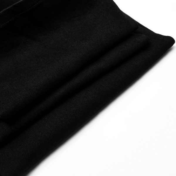 PUNK RAVE Pantalon ‘Astaroth’ Noir excellents soldes 20
