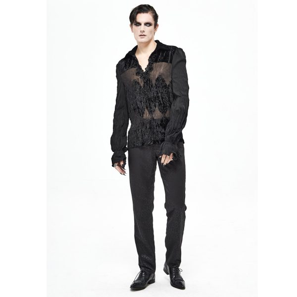 Meilleur Prix Garanti DEVIL FASHION Pantalon ‘Atkins’ En Jacquard Noir 3