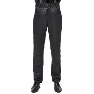 Meilleur Prix Garanti DEVIL FASHION Pantalon ‘Atkins’ En Jacquard Noir 30