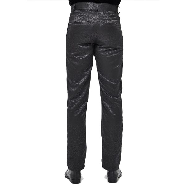 Meilleur Prix Garanti DEVIL FASHION Pantalon ‘Atkins’ En Jacquard Noir 8