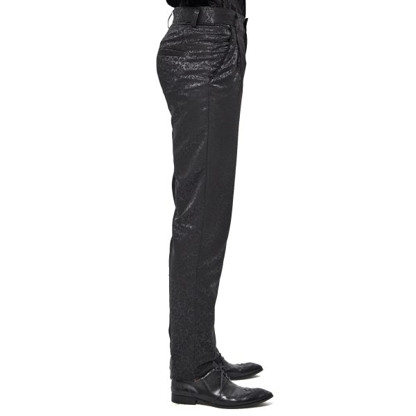 Meilleur Prix Garanti DEVIL FASHION Pantalon ‘Atkins’ En Jacquard Noir 10