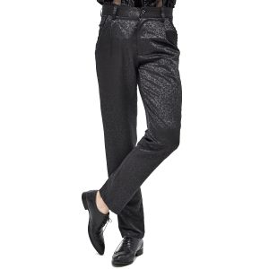 Meilleur Prix Garanti DEVIL FASHION Pantalon ‘Atkins’ En Jacquard Noir 38
