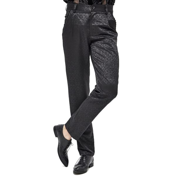 Meilleur Prix Garanti DEVIL FASHION Pantalon ‘Atkins’ En Jacquard Noir 11