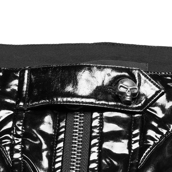 magasin en ligne france PUNK RAVE Pantalon ‘Ball Jointed Doll’ En Vinyle Noir 15