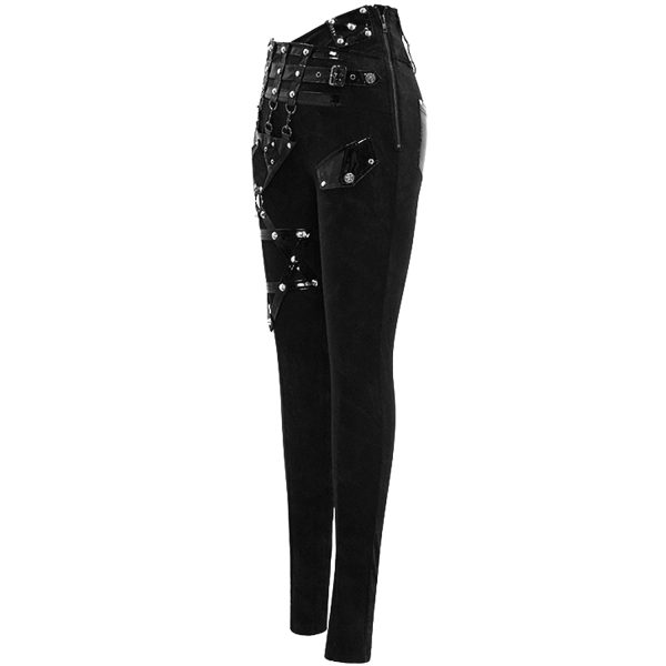 DEVIL FASHION Pantalon ‘Black Star’ Noir dernière tendance 13