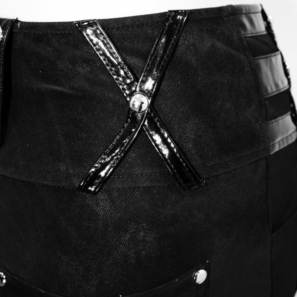 DEVIL FASHION Pantalon ‘Black Star’ Noir dernière tendance 19
