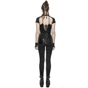 DEVIL FASHION Pantalon ‘Black Star’ Noir dernière tendance 25