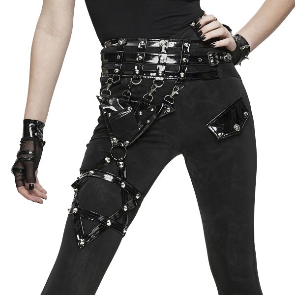 DEVIL FASHION Pantalon ‘Black Star’ Noir dernière tendance 9