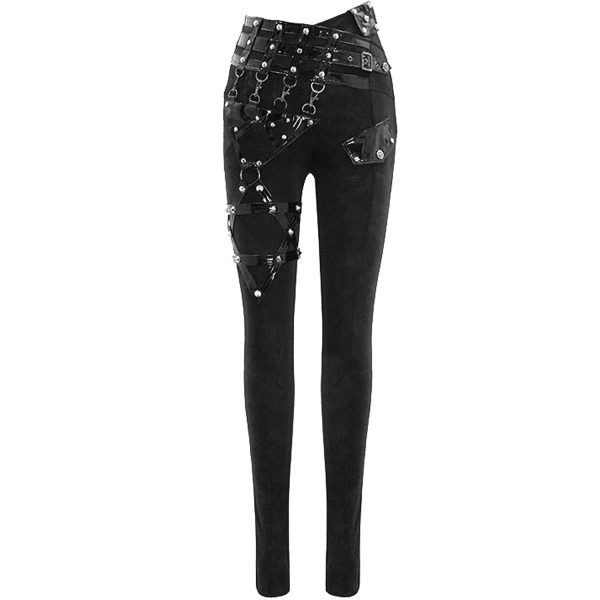 DEVIL FASHION Pantalon ‘Black Star’ Noir dernière tendance 10