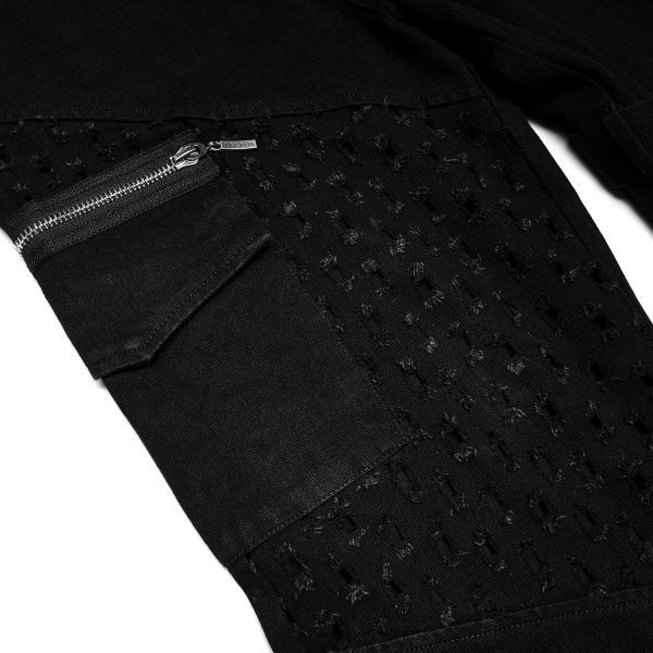 boutique en france PUNK RAVE Pantalon ‘Calargaff’ Noir 14