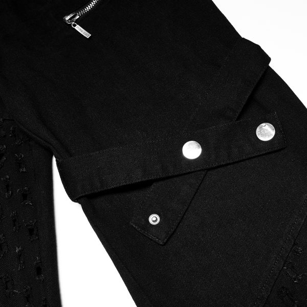 boutique en france PUNK RAVE Pantalon ‘Calargaff’ Noir 16
