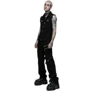 boutique en france PUNK RAVE Pantalon ‘Calargaff’ Noir 26