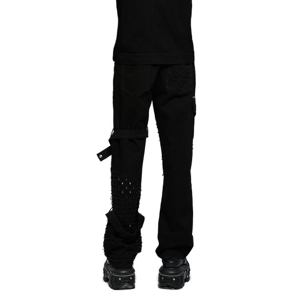 boutique en france PUNK RAVE Pantalon ‘Calargaff’ Noir 7