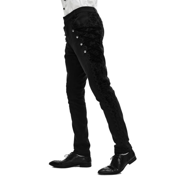 DEVIL FASHION Pantalon ‘Coffin’ Noir des prix incroyables 5