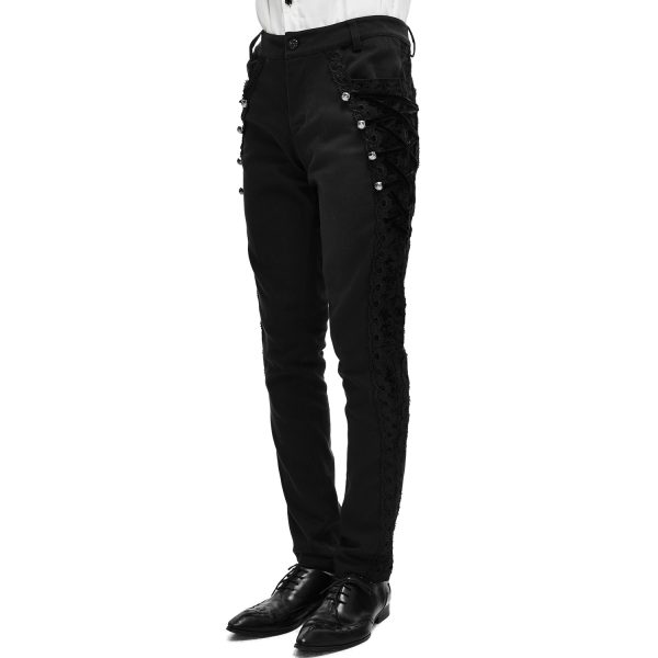 DEVIL FASHION Pantalon ‘Coffin’ Noir des prix incroyables 7