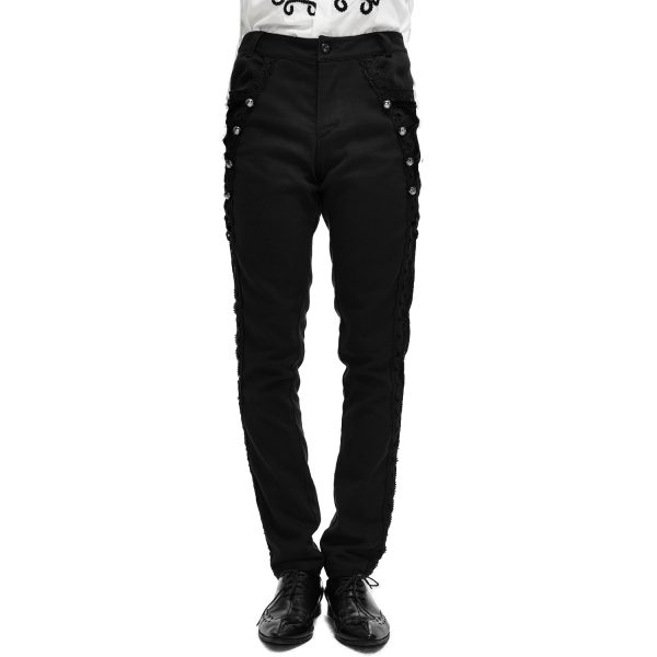 DEVIL FASHION Pantalon ‘Coffin’ Noir des prix incroyables 8