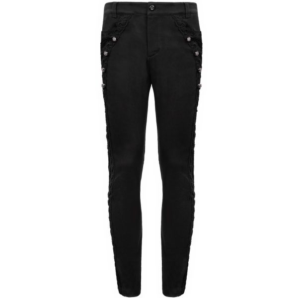 DEVIL FASHION Pantalon ‘Coffin’ Noir des prix incroyables 9