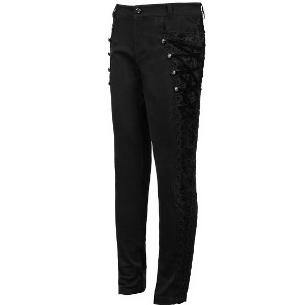 DEVIL FASHION Pantalon ‘Coffin’ Noir des prix incroyables 11
