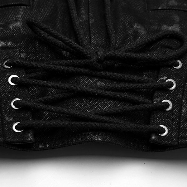 vente en ligne pas cher PUNK RAVE Pantalon ‘Coyote’ Noir 18
