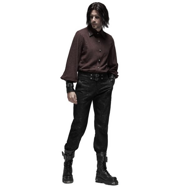 vente en ligne pas cher PUNK RAVE Pantalon ‘Coyote’ Noir 5