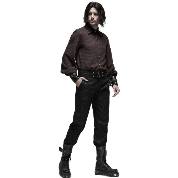 vente en ligne pas cher PUNK RAVE Pantalon ‘Coyote’ Noir 6