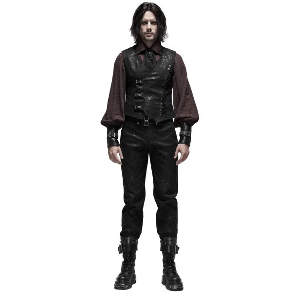 vente en ligne pas cher PUNK RAVE Pantalon ‘Coyote’ Noir 7
