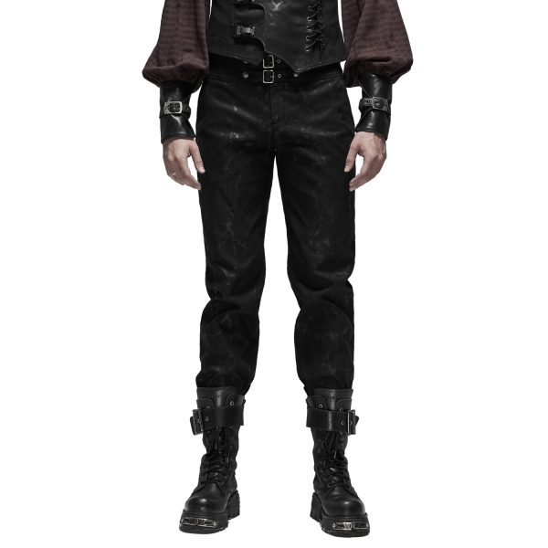 vente en ligne pas cher PUNK RAVE Pantalon ‘Coyote’ Noir 1