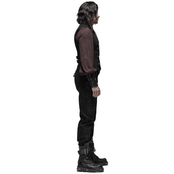 vente en ligne pas cher PUNK RAVE Pantalon ‘Coyote’ Noir 9