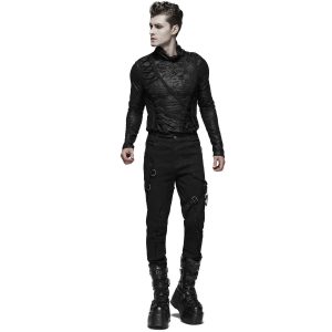 authentiques PUNK RAVE Pantalon ‘Cthulhu’ Noir 25