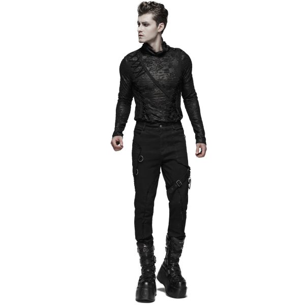 authentiques PUNK RAVE Pantalon ‘Cthulhu’ Noir 6