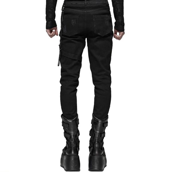 authentiques PUNK RAVE Pantalon ‘Cthulhu’ Noir 8