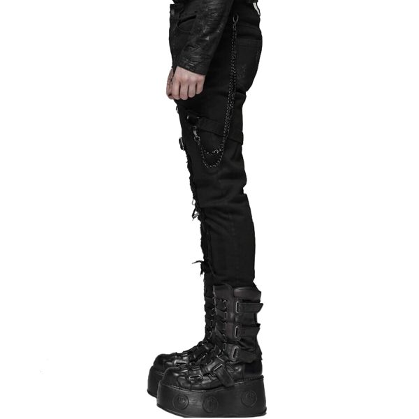authentiques PUNK RAVE Pantalon ‘Cthulhu’ Noir 9