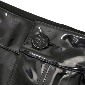 fashioniable DEVIL FASHION Pantalon ‘Cyber Game’ En Simili Cuir Glossy Noir 45
