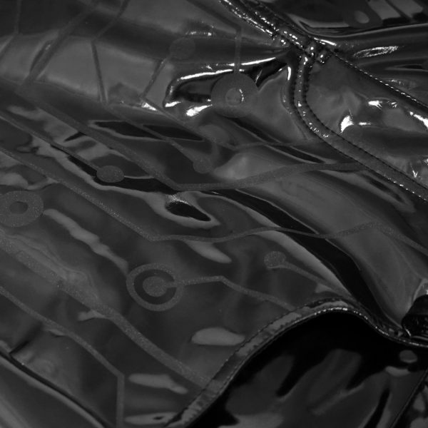 fashioniable DEVIL FASHION Pantalon ‘Cyber Game’ En Simili Cuir Glossy Noir 18