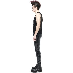 fashioniable DEVIL FASHION Pantalon ‘Cyber Game’ En Simili Cuir Glossy Noir 31