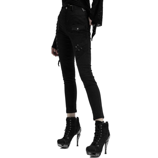 soldes PUNK RAVE Pantalon ‘Dark Blood’ Noir 12