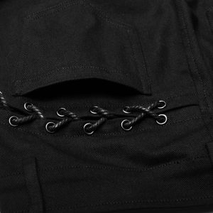 soldes PUNK RAVE Pantalon ‘Dark Blood’ Noir 54