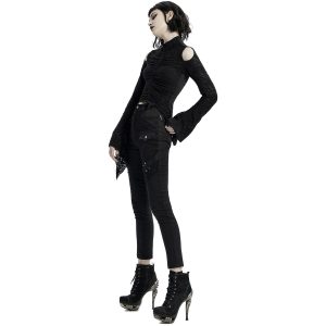 soldes PUNK RAVE Pantalon ‘Dark Blood’ Noir 30
