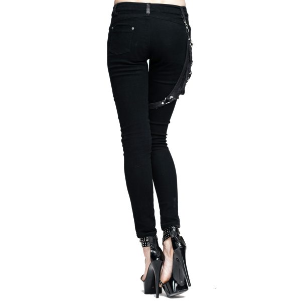 DEVIL FASHION Pantalon ‘Dark Punk’ Noir Livraison rapide 5