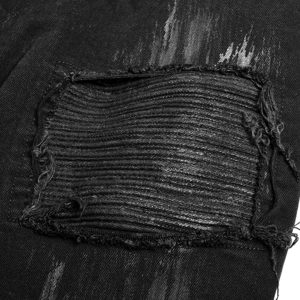 PUNK RAVE Pantalon Decadent ‘Black Swamp’ Noir vente luxe pas cher 52