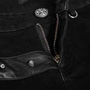 achat PUNK RAVE Pantalon-Demi-Jupe ‘Catacomb’ Noir 53