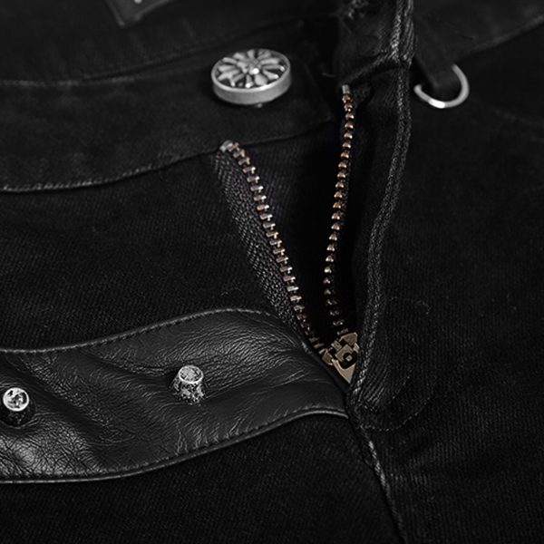 achat PUNK RAVE Pantalon-Demi-Jupe ‘Catacomb’ Noir 18