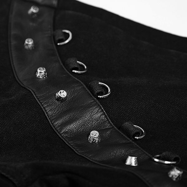 achat PUNK RAVE Pantalon-Demi-Jupe ‘Catacomb’ Noir 19