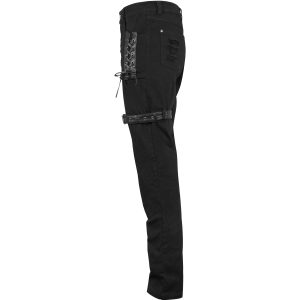grande surprise DEVIL FASHION Pantalon ‘Distressed’ Noir 46