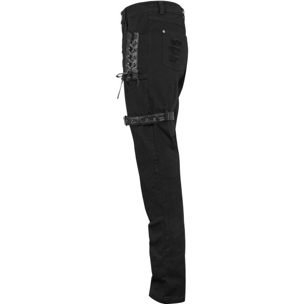 grande surprise DEVIL FASHION Pantalon ‘Distressed’ Noir 14