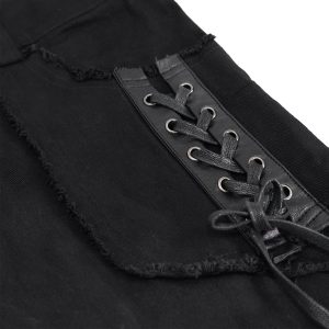 grande surprise DEVIL FASHION Pantalon ‘Distressed’ Noir 50