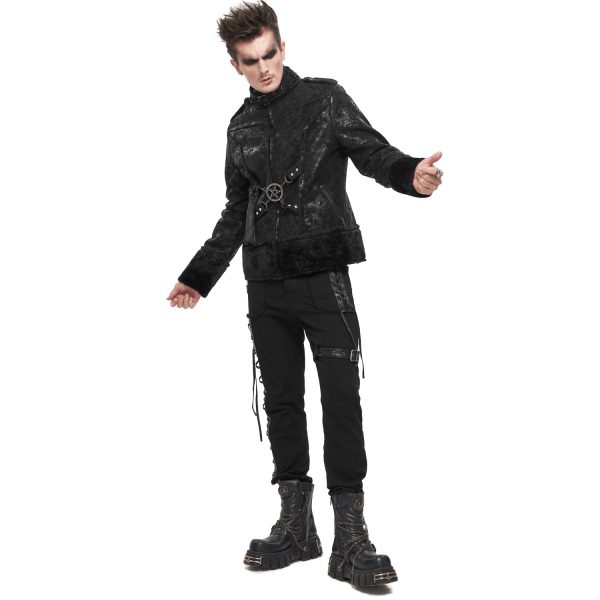 grande surprise DEVIL FASHION Pantalon ‘Distressed’ Noir 4