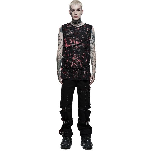 PUNK RAVE Pantalon ‘Double Jeu’ Noir Meilleur Service 3