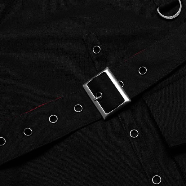 PUNK RAVE Pantalon ‘Double Jeu’ Noir Meilleur Service 17