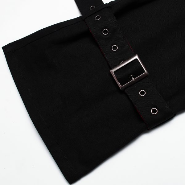 PUNK RAVE Pantalon ‘Double Jeu’ Noir Meilleur Service 21